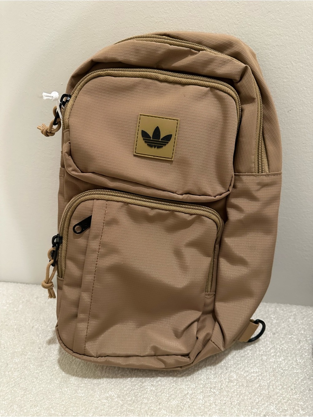 Adidas Men’s Tan Mini cross body pack - Trefoil Logo